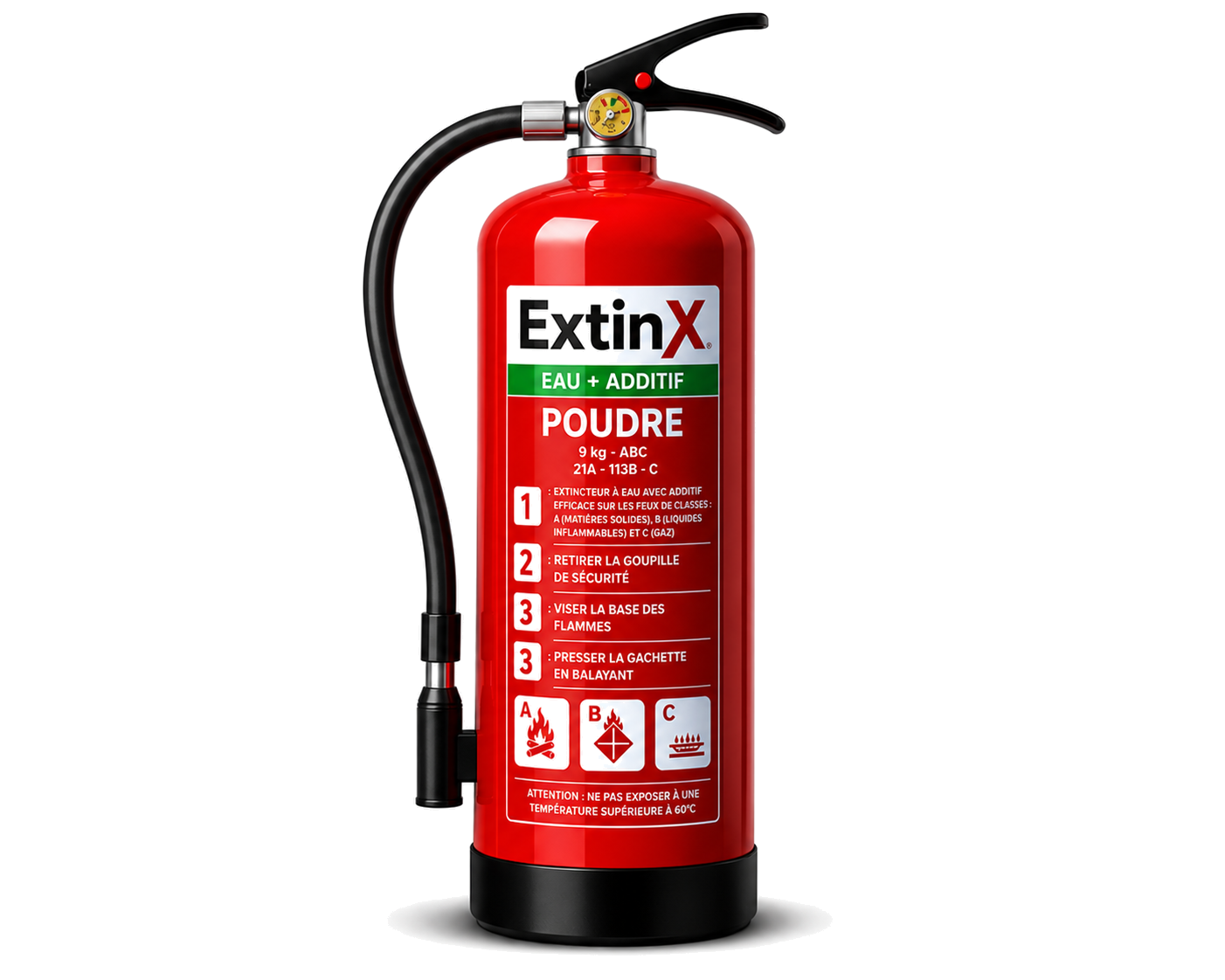 Extincteur ExtinX eau + additif